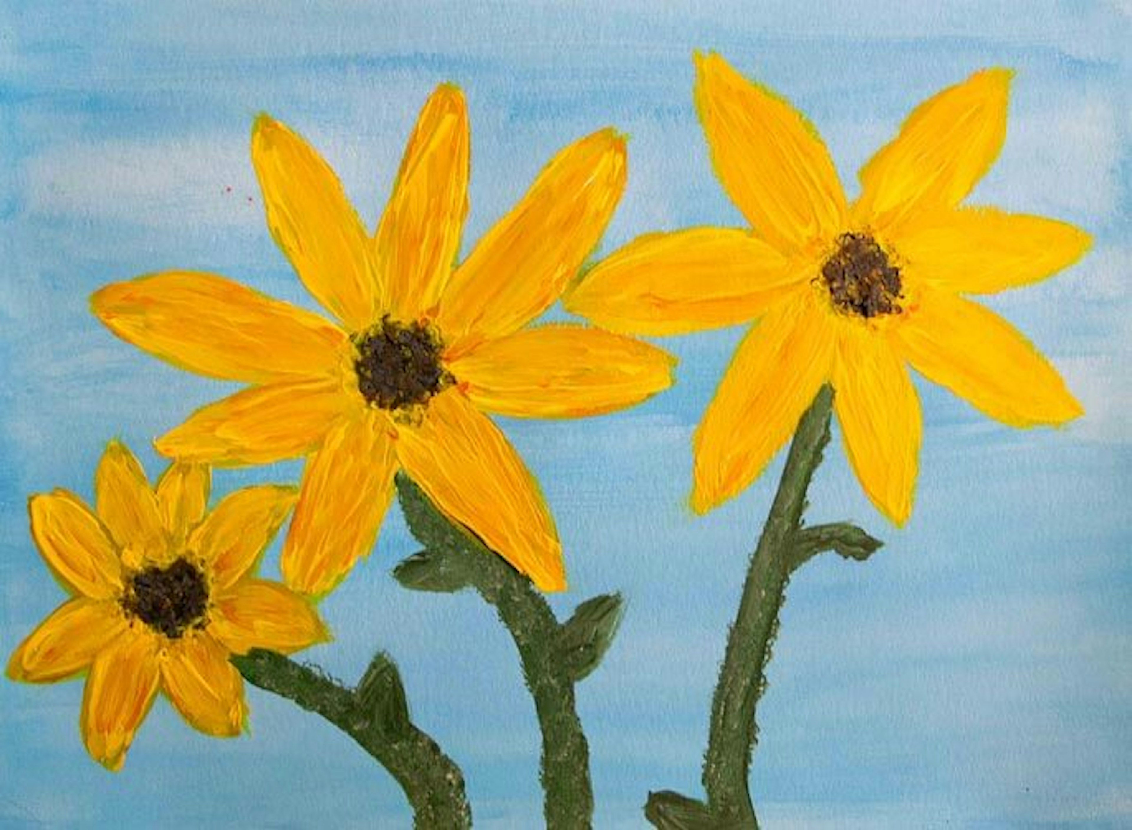 Painting of Sunflowers