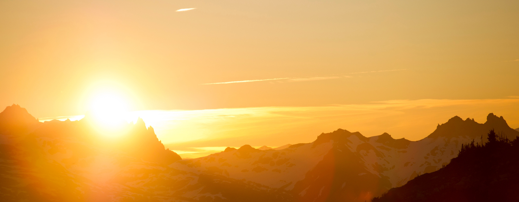 Surviving Sexual Violence and Shame Mountain Landscape With Orange and Yellow Sunset