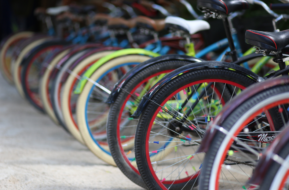 Row of Bikes.