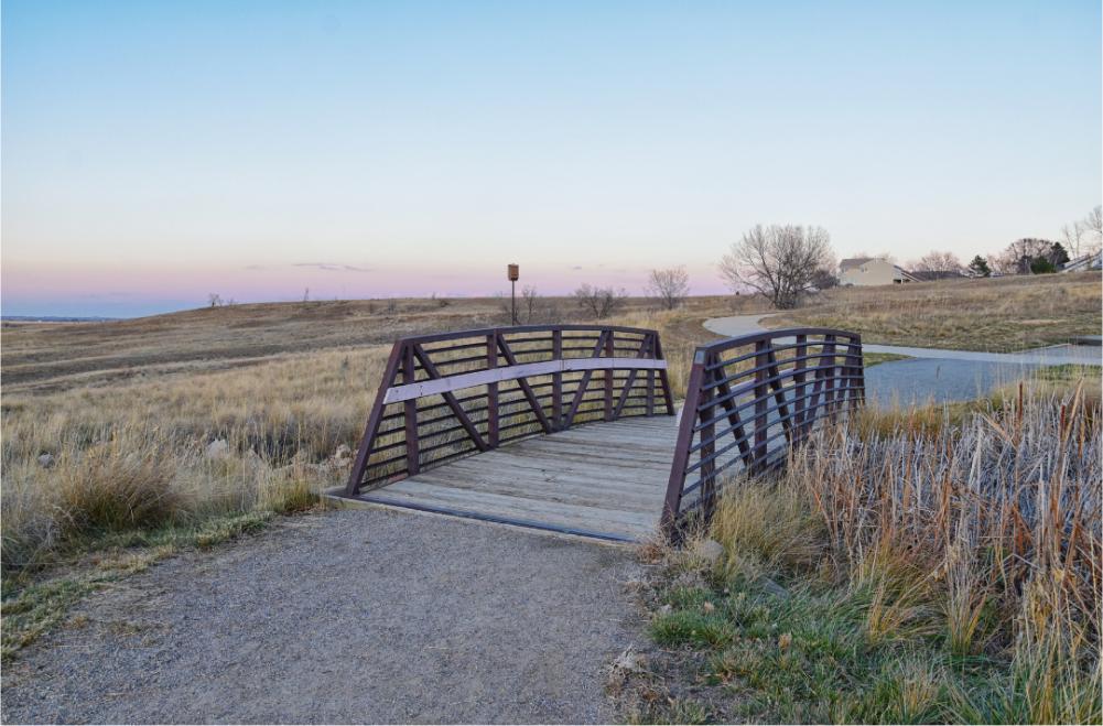 Bridge on trail in Broomfield.